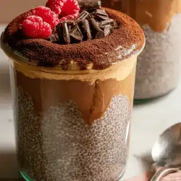 High-Protein Peanut Butter & Chocolate Chia Pudding