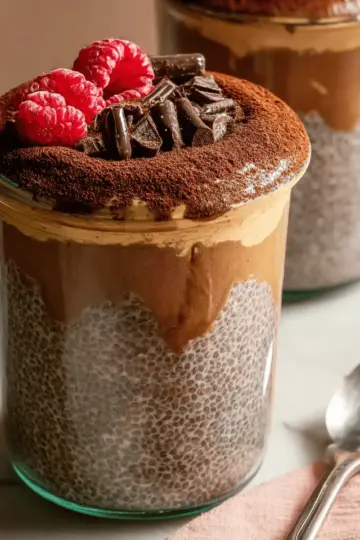 High-Protein Peanut Butter & Chocolate Chia Pudding