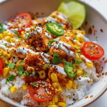 Street Corn Chicken Rice Bowl