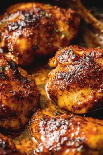 Sweet and Spicy Glazed Chicken Thighs