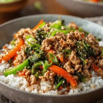 Ground Turkey Teriyaki Stir Fry