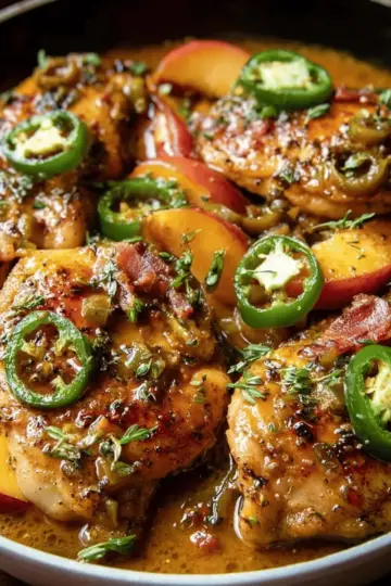Jalapeno Peach Chicken