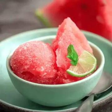5 Minute, Easy Watermelon Sorbet