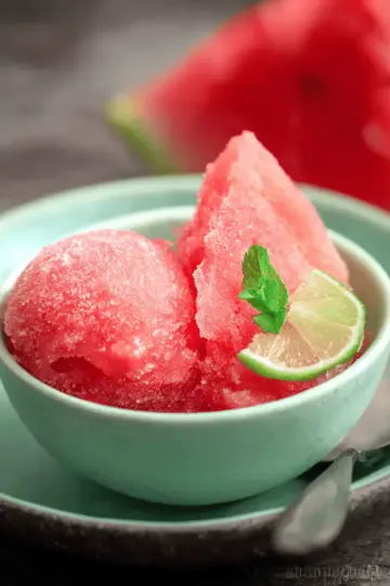 5 Minute, Easy Watermelon Sorbet