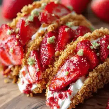 Strawberry Crunch Cheesecake Tacos