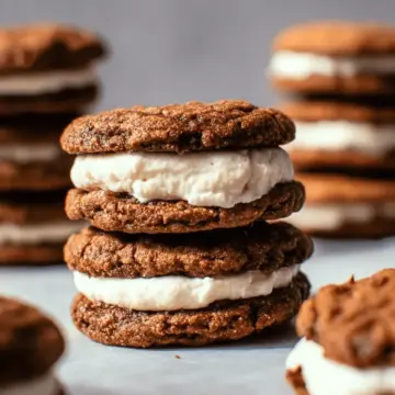 Incredible Gingerbread Oatmeal Cream Pies