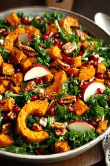 Fall Harvest Salad with Butternut Squash and Apple