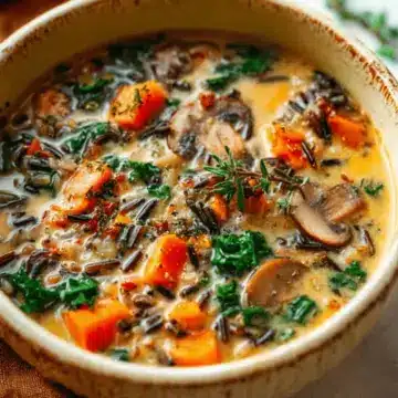 Cozy Autumn Wild Rice Soup