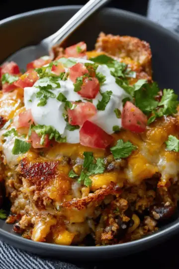 Ground Chicken Taco Casserole