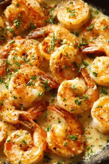 Creamy Garlic Prawns