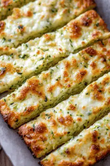 Cheesy Zucchini Breadsticks