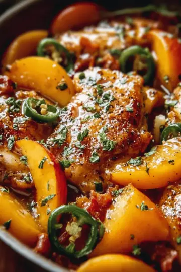 Jalapeno Peach Chicken