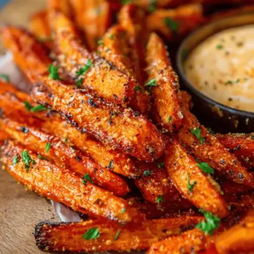 Parmesan Roasted Carrot Fries