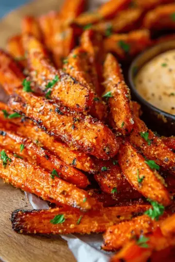 Parmesan Roasted Carrot Fries