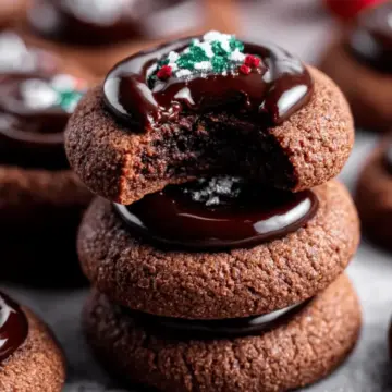 Chocolate Thumbprint Cookies