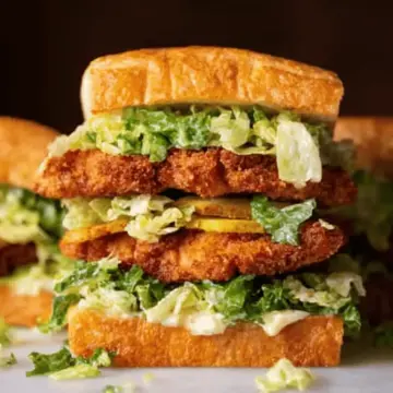 Crispy Chicken Caesar Sandwiches.