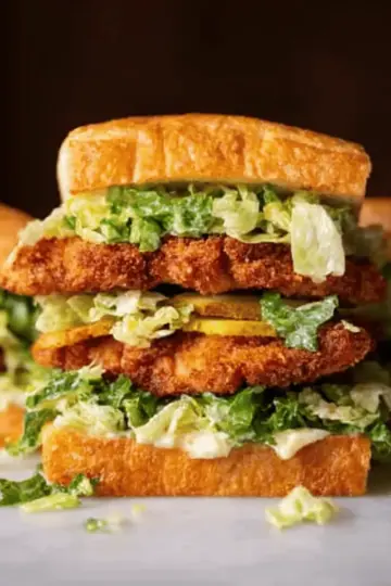 Crispy Chicken Caesar Sandwiches.