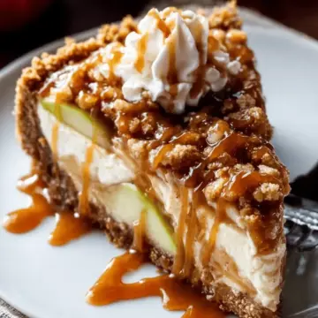 Caramel Apple Cheesecake Pie