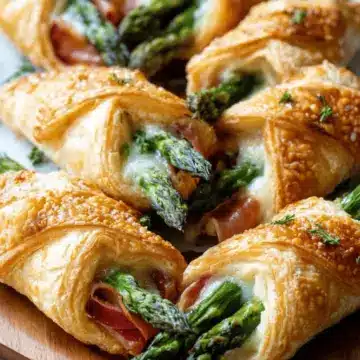 Prosciutto Asparagus Puff Pastry Bundles