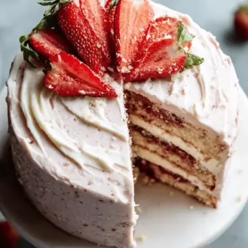 Homemade Strawberry Cake