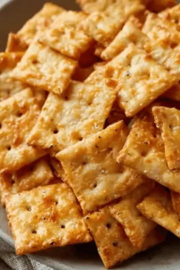 Sourdough Cheese Crackers