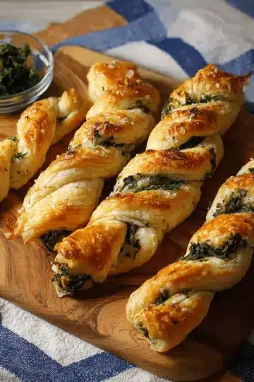 Spanakopita Puff Pastry Twists