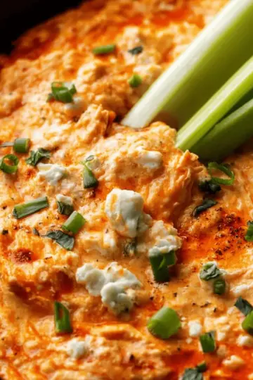 Stovetop Buffalo Chicken Dip