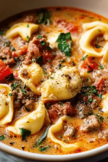 Italian Sausage Tortellini Soup