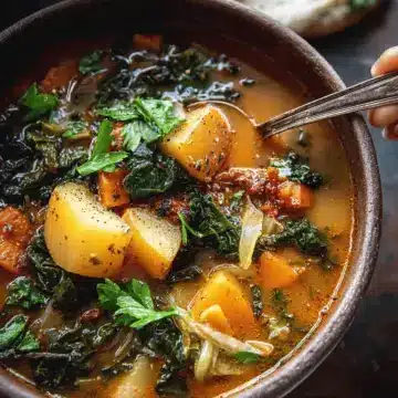 Smoky Potato and Kale Soup.