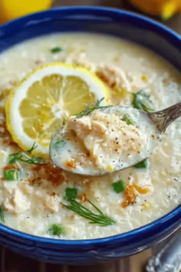 Avgolemono Soup Recipe (Greek Lemon Chicken Soup)