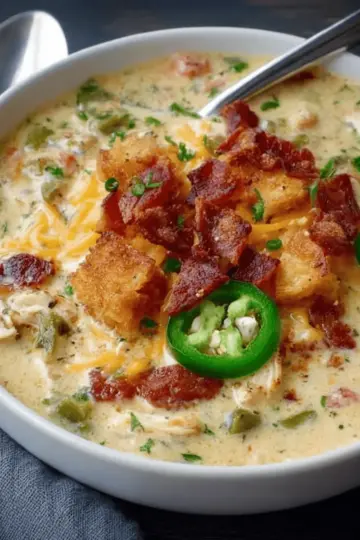 Jalapeno Popper Chicken Soup