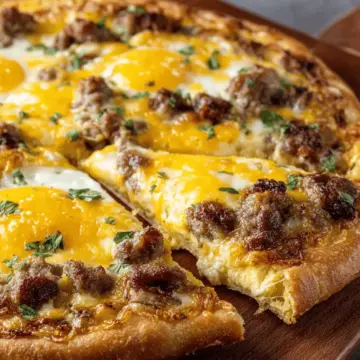 Sausage Breakfast Pizza
