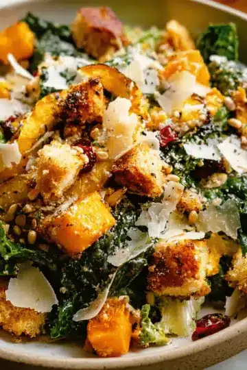5 from 12 reviews Autumn Caesar Salad with Roasted Delicata Squash Croutons