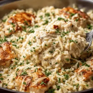 Creamy Parmesan One Pot Chicken and Rice