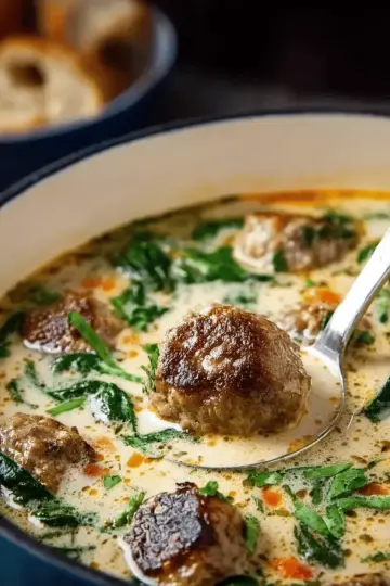 Creamy Italian Meatball Soup