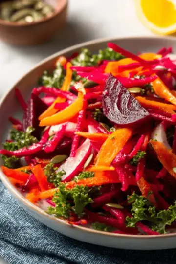 Apple, Beet, Carrot & Kale Salad