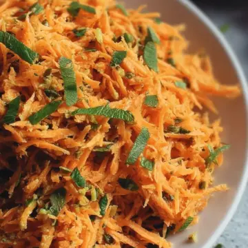 French Grated Carrot Salad with Lemon Dijon Vinaigrette
