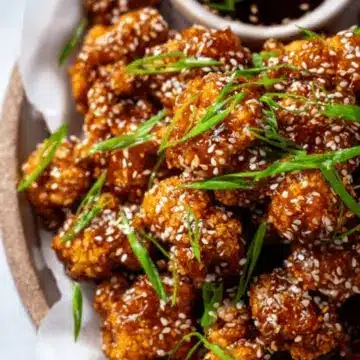 Sticky Sesame Cauliflower Wings