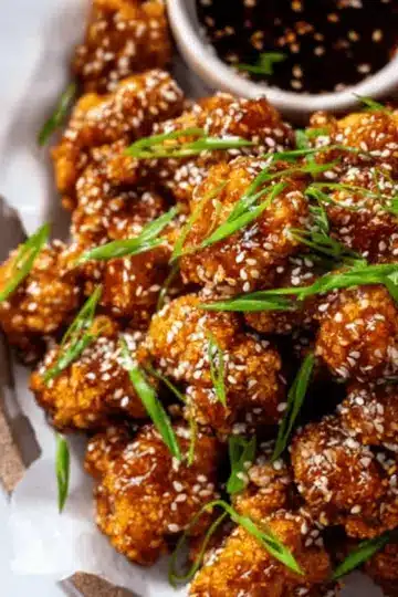 Sticky Sesame Cauliflower Wings