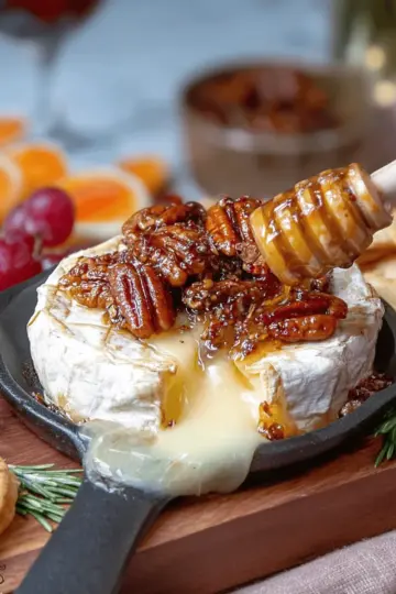 Baked Brie with Fig Jam and Pecans Recipe