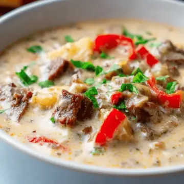 Cheesesteak Potato Soup