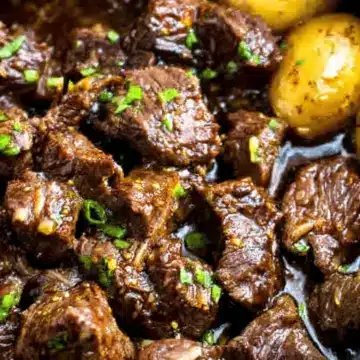 Slow Cooker Garlic Butter Beef Bites