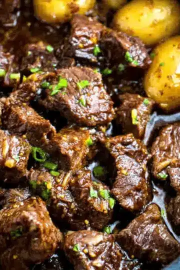 Slow Cooker Garlic Butter Beef Bites