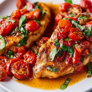 Tomato Basil Chicken Breasts