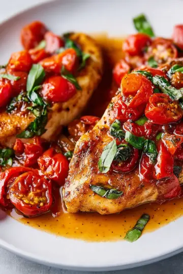 Tomato Basil Chicken Breasts
