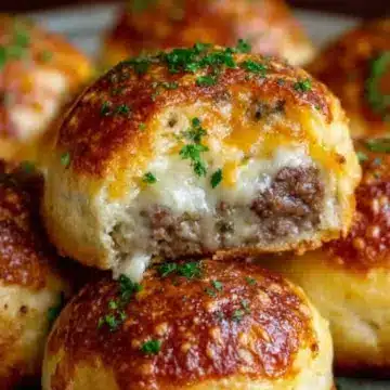 Diverse Dishes Garlic Parmesan Cheeseburger Bombs Recipe