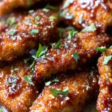 Sticky Honey Garlic Chicken Tenders