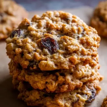 Soft & Chewy Oatmeal Raisin Cookies
