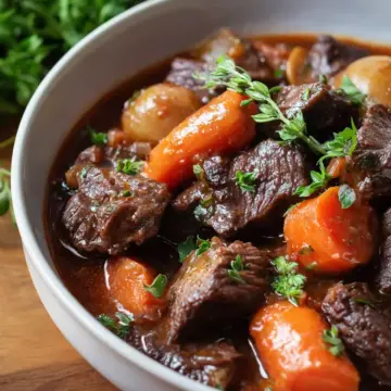 Easy Beef Bourguignon
