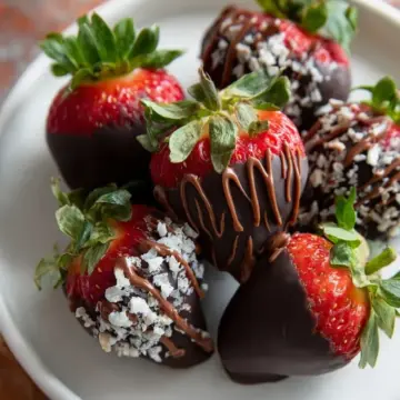 Chocolate Covered Strawberries (3 ingredient dessert!)